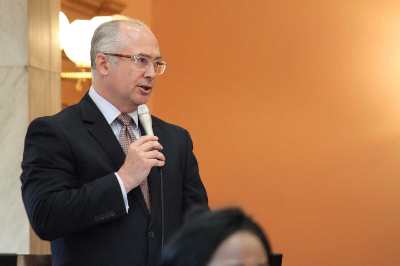 Rep. Smith speaking on the House floor