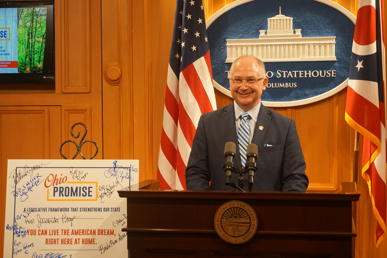 Rep. Smith signs onto the Ohio Promise, a blueprint to renew the Buckeye State's promise of better jobs and brighter futures