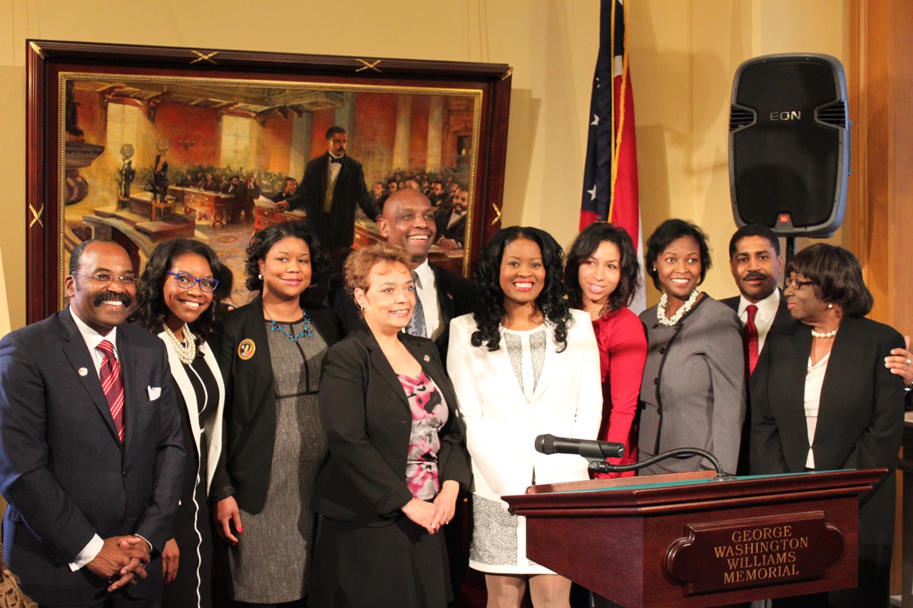 Rep. Sykes with other members of the Ohio Legislative Black Caucus