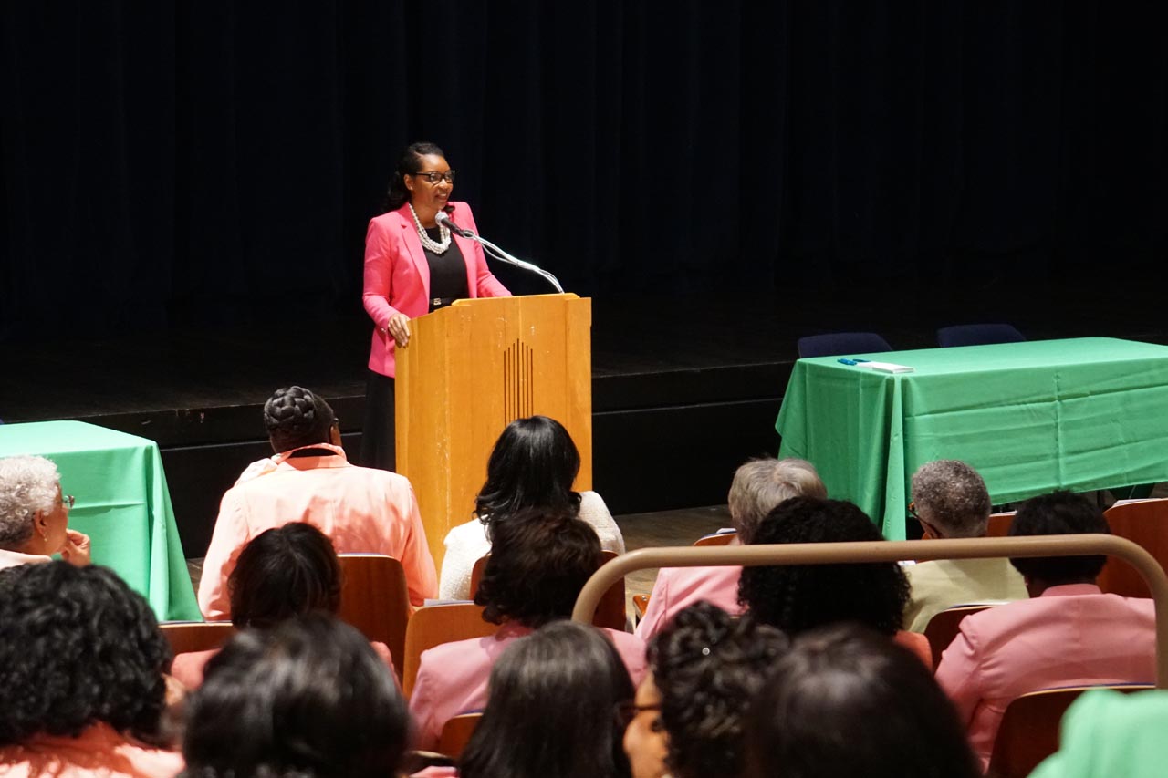 Leader Sykes speaks at Alpha Kappa Alpha Sorority, Inc. Day at the Capitol