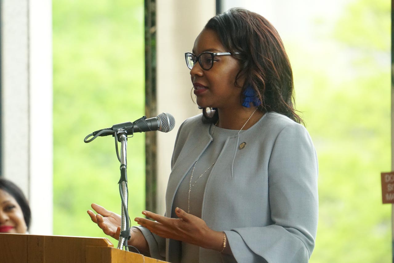 Leader Sykes speaks at 2019 Women's Lobby Day