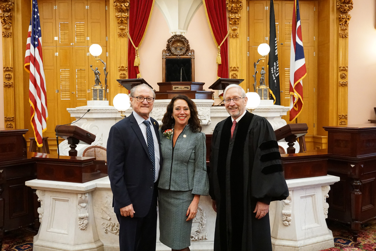 State Representative Michele Lepore-Hagan is sworn in to the 133rd General Assembly alongside her husband