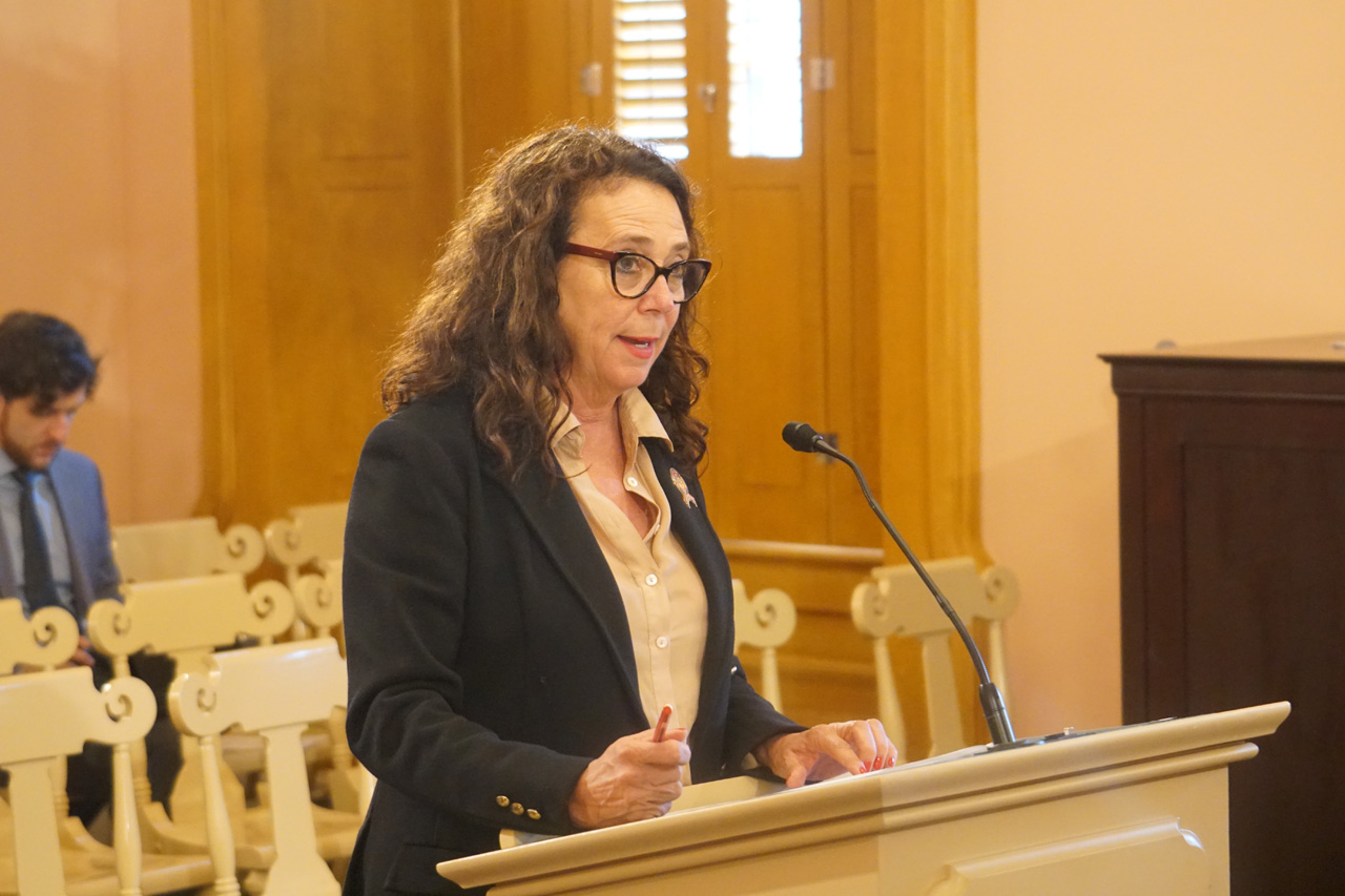 Rep. Lepore-Hagan testifies at Transportation & Public Safety committee in support of her bipartisan bill to make railroad crossings across Ohio safer