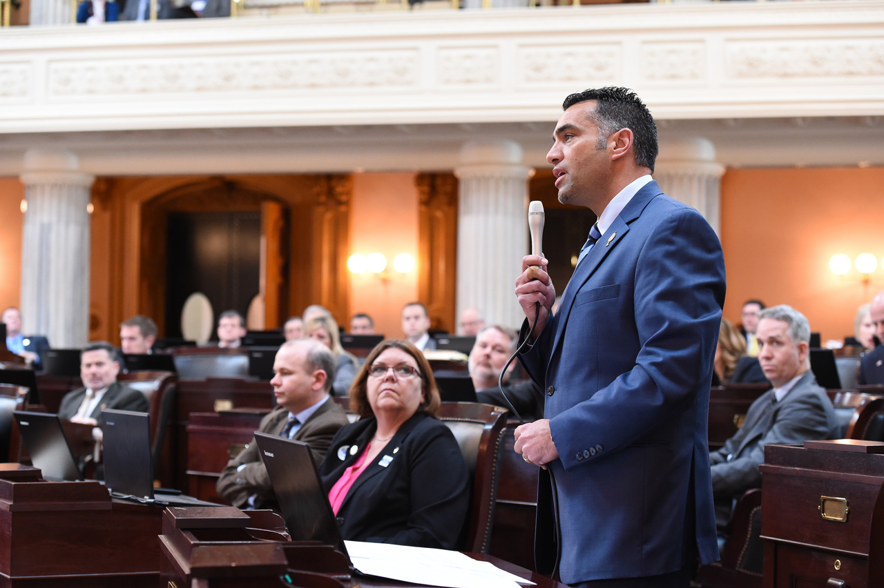 Rep. Vitale during session on April 13, 2016.