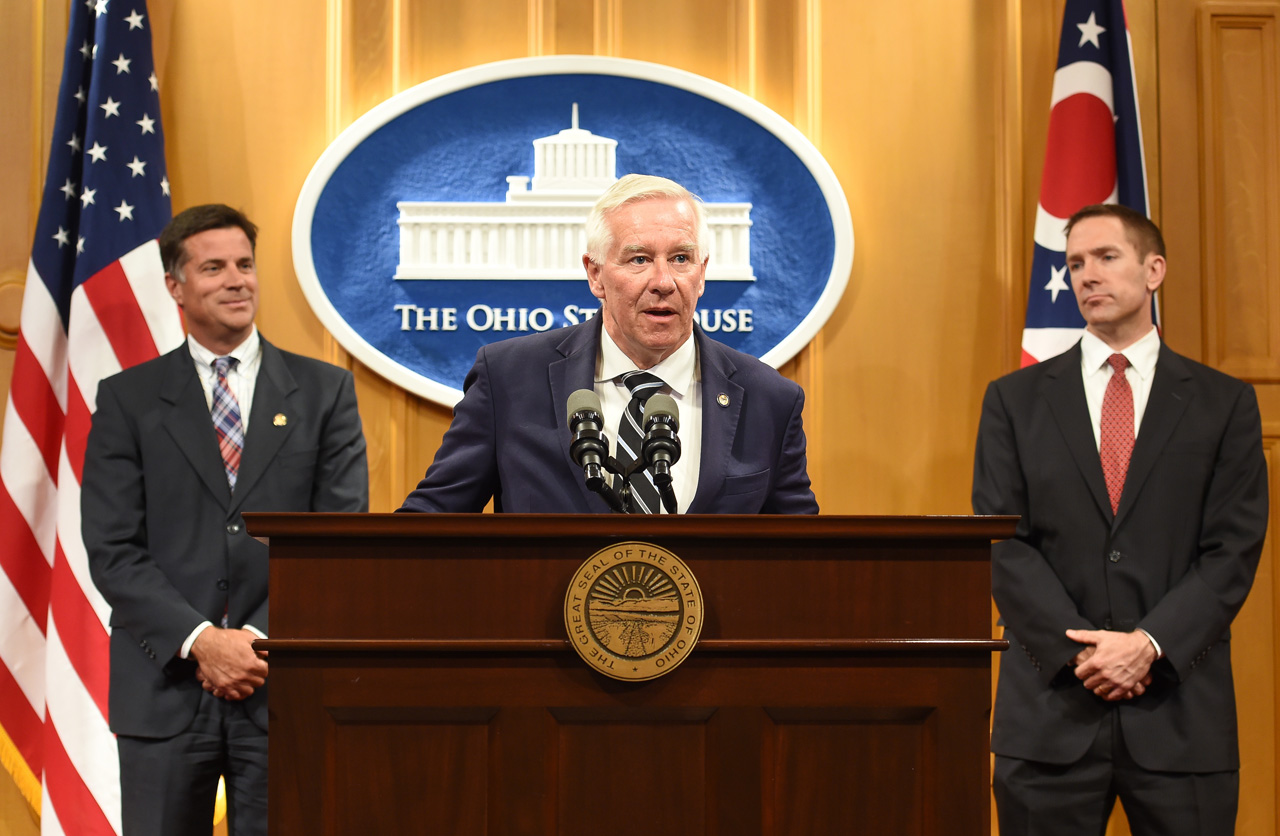 Rep. Dean during press conference May 31, 2017.