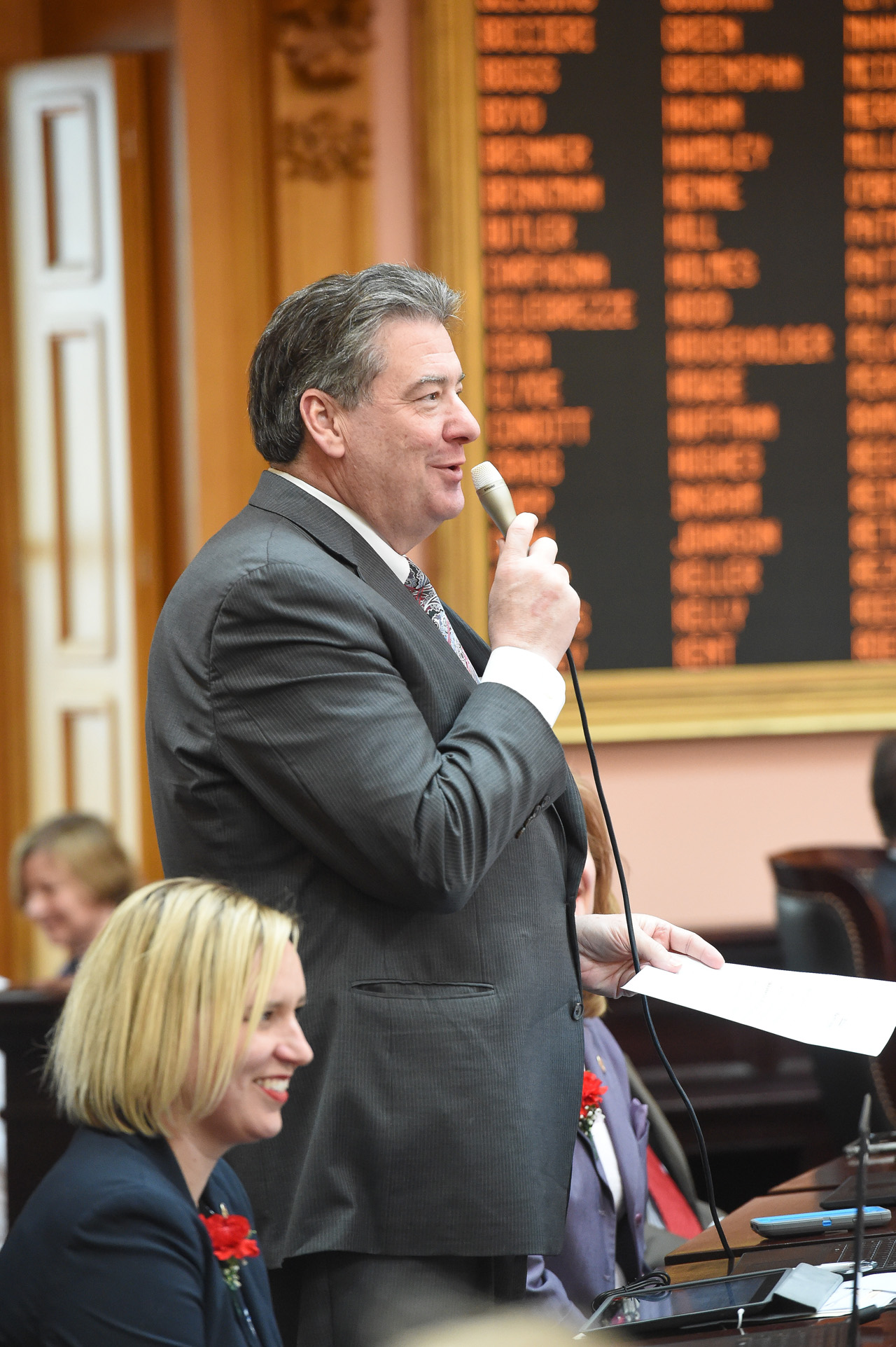 Rep. Patton speaks during House Session.