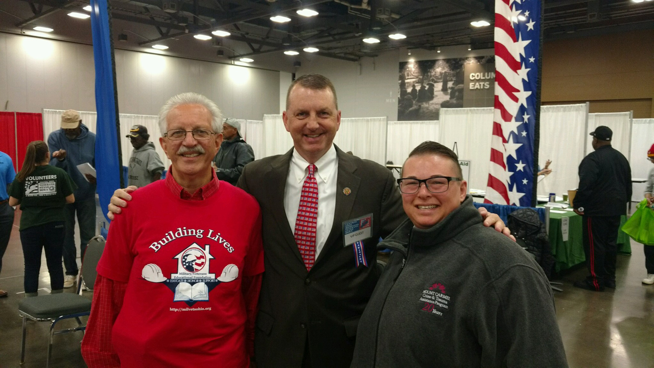 Rep. Miller with fellow military veterans at the Veterans Stand Down event held at the Columbus Convention Center.