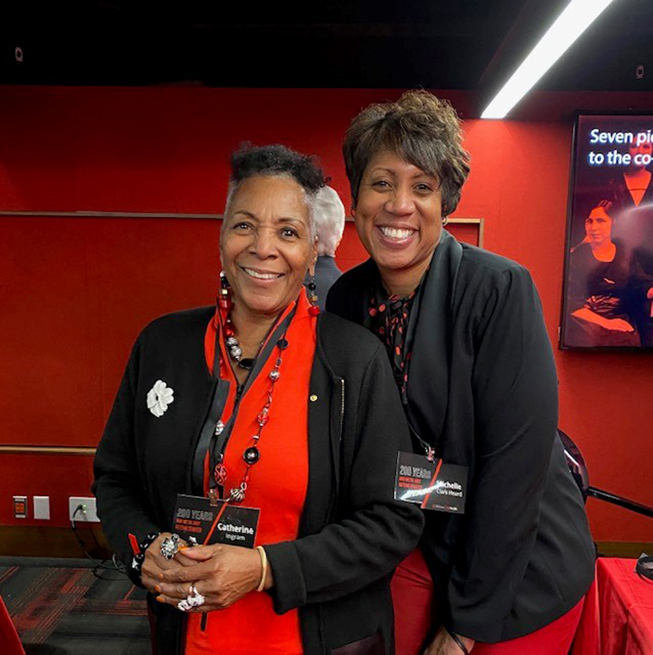 Rep. Ingram pictured with Coach Michelle Clark-Heard, the Women's Basketball coach at the University of Cincinnati, from UC's bicentennial celebration.