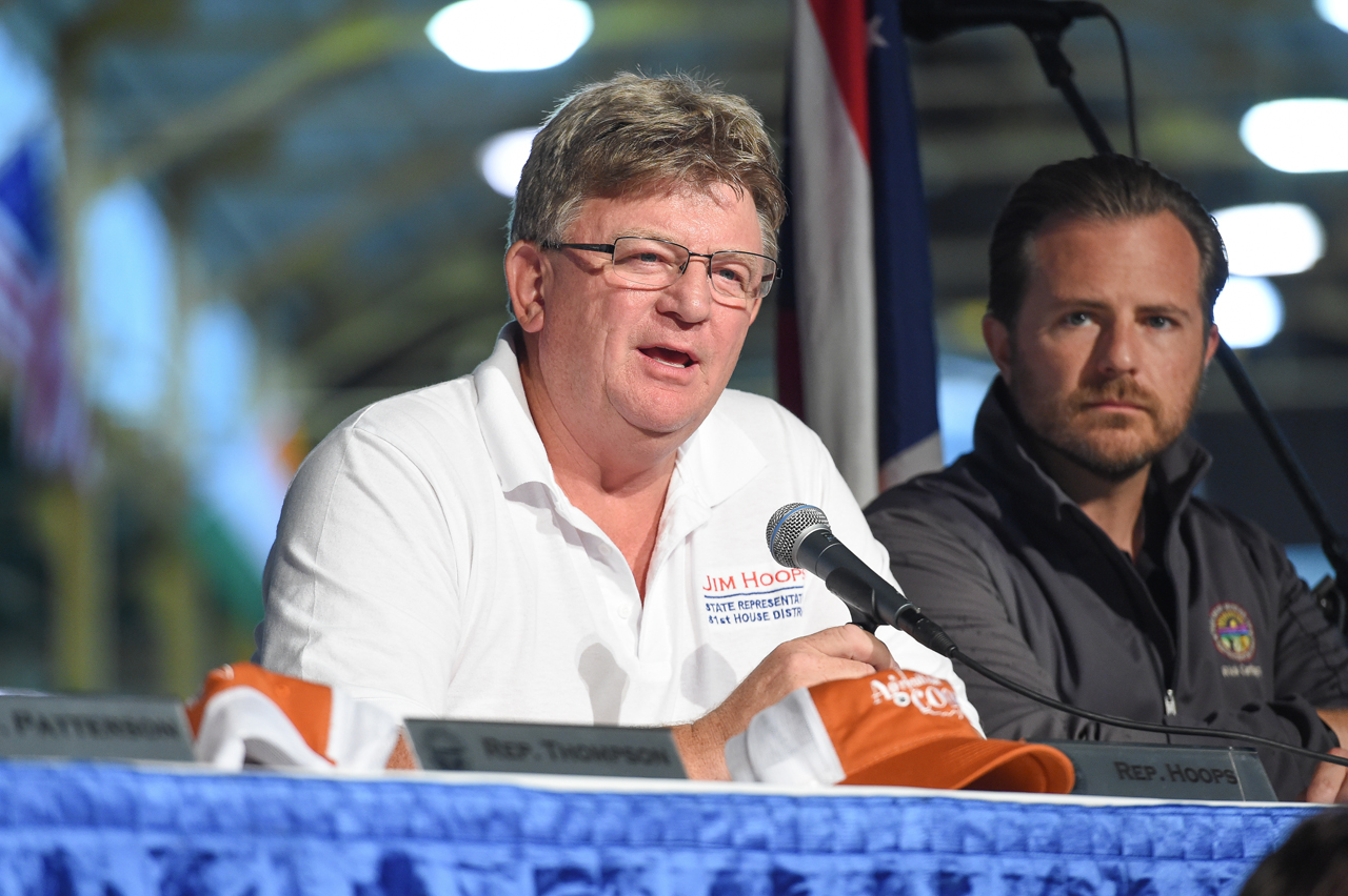 Rep. Hoops during Ag Committee hearing at the Ohio State Fair July 31, 2018.