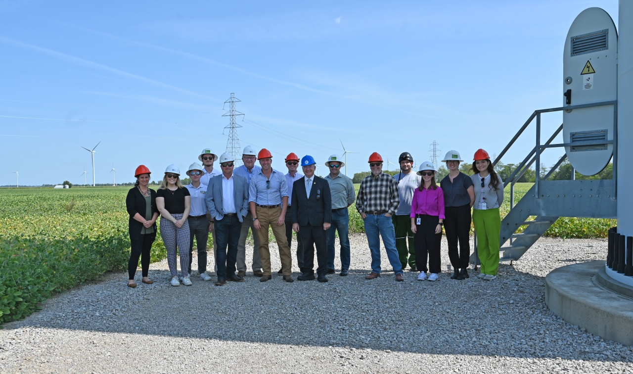 Representative Hoops visits Blue Creek Wind Farm in Van Wert, Ohio.