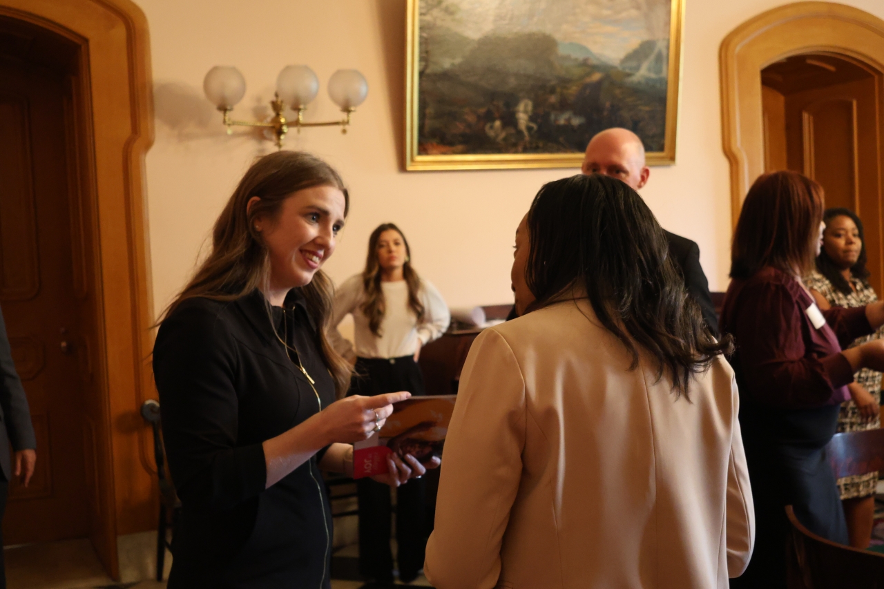 Rep. Sweeney meets with constituents at the Statehouse to discuss issues related to maternal and infant mortality