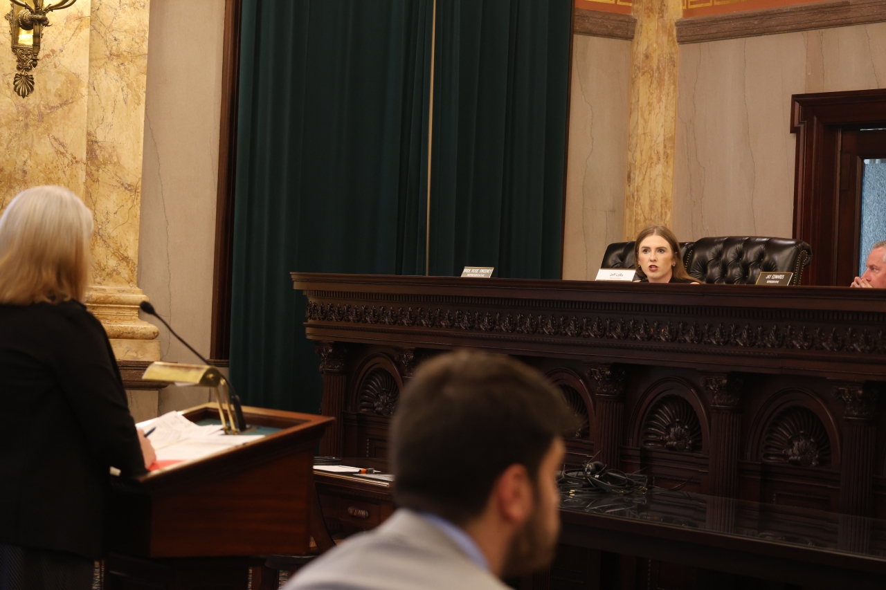 Rep. Sweeney asks questions during the September 30, 2024 Controlling Board hearing.