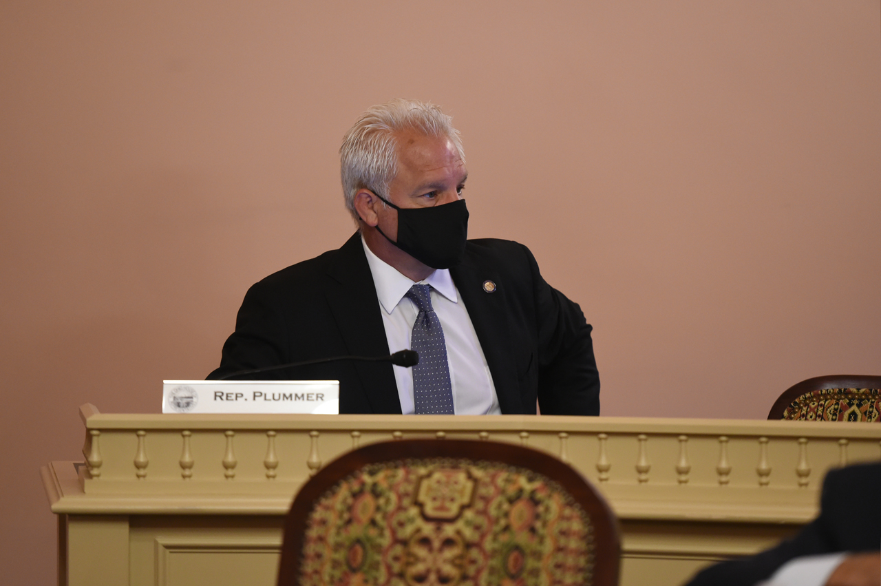 Rep. Plummer participate during the House Rules & Reference Committee.