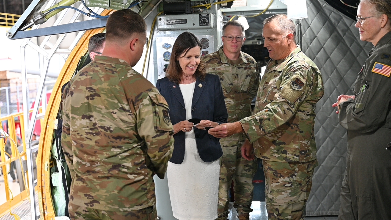 Rep. Richardson and Members of the Veterans and Military Development Committee Tour Rickenbacker Air National Guard Base