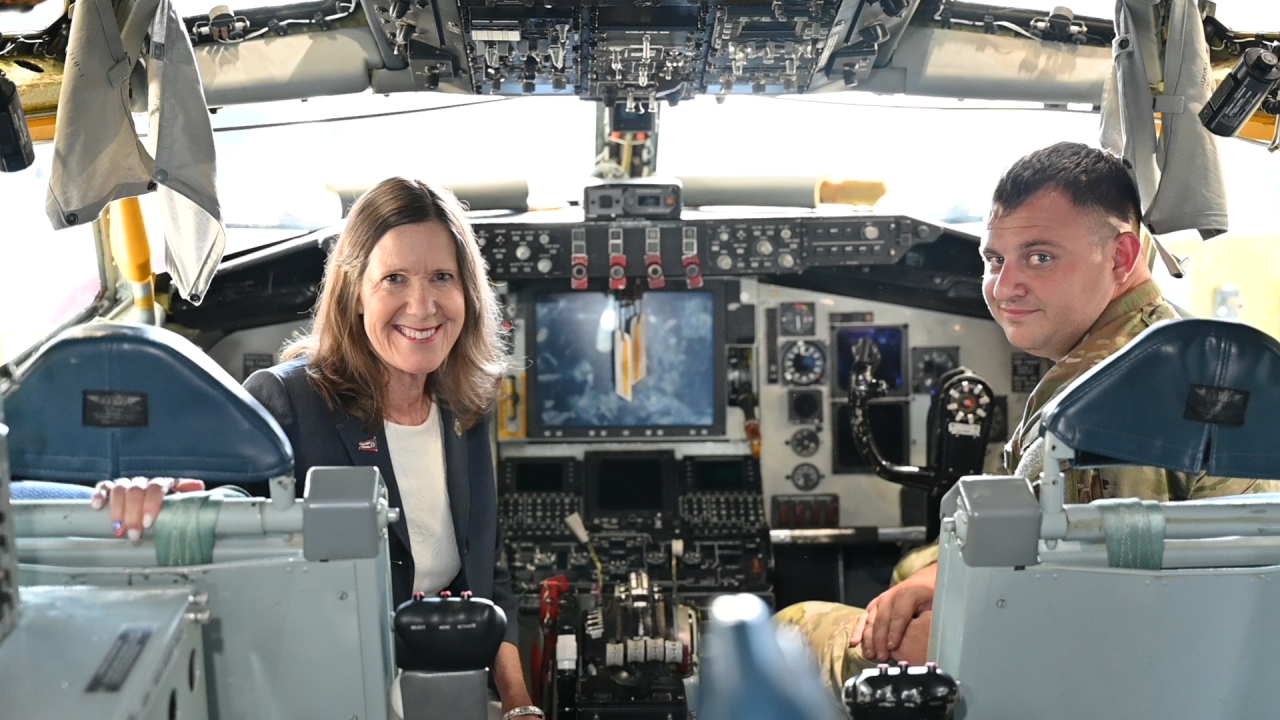 Rep. Richardson at the Rickenbacker Air National Guard Base