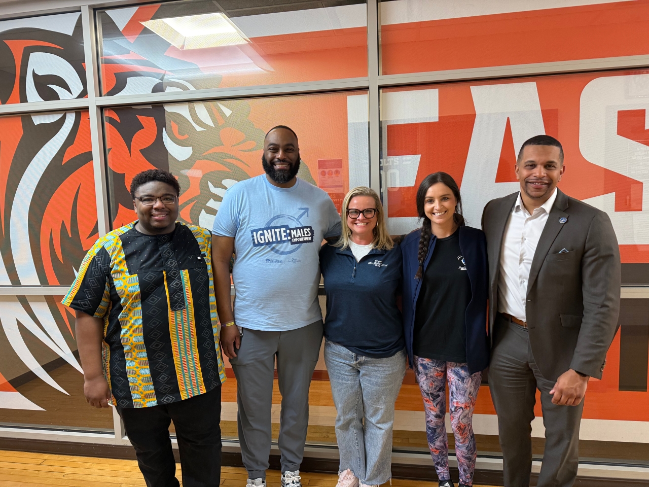 Rep. Jarrells at Ohio Health Hoops