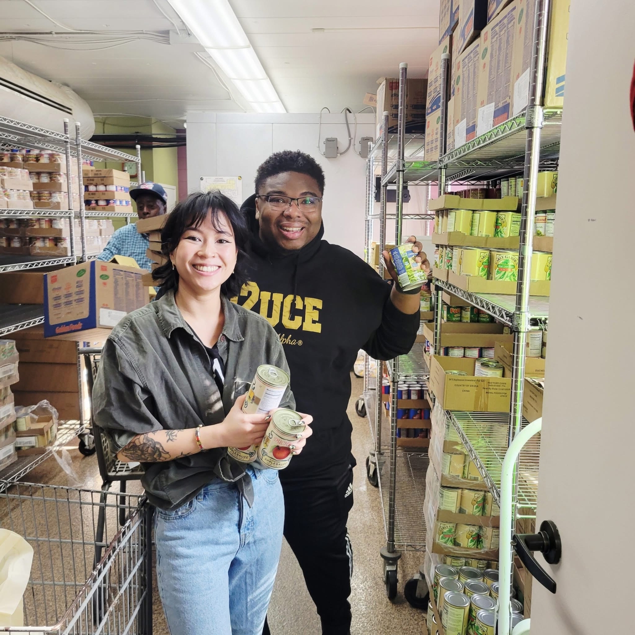 Rep. Jarrells attends an event by Hunger Free America at the Broad Street Presbyterian Church to help pack food for the community.