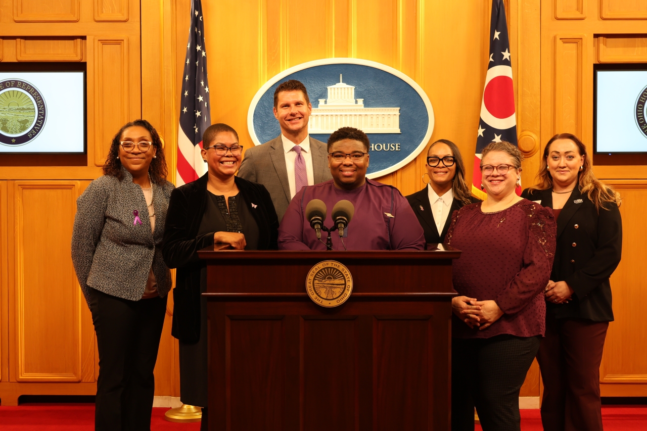 Rep. Jarrells and advocates introduced his new bill, Break the Silence Act, at a press conference.