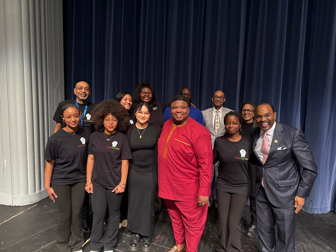 Rep. Jarrells meets with students at Bexley High School for Black History Month.