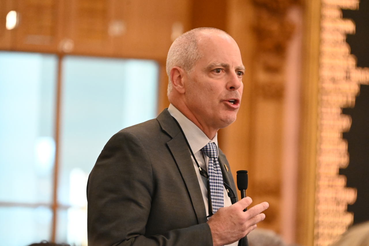 Rep. Bird speaks on the House floor during session