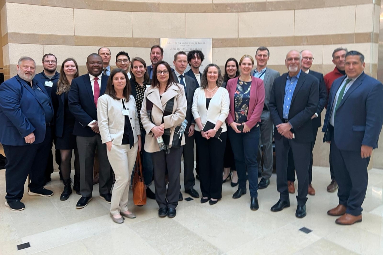 Rep. Rogers Visiting the US Embassy during the Smart Grid trip to Germany