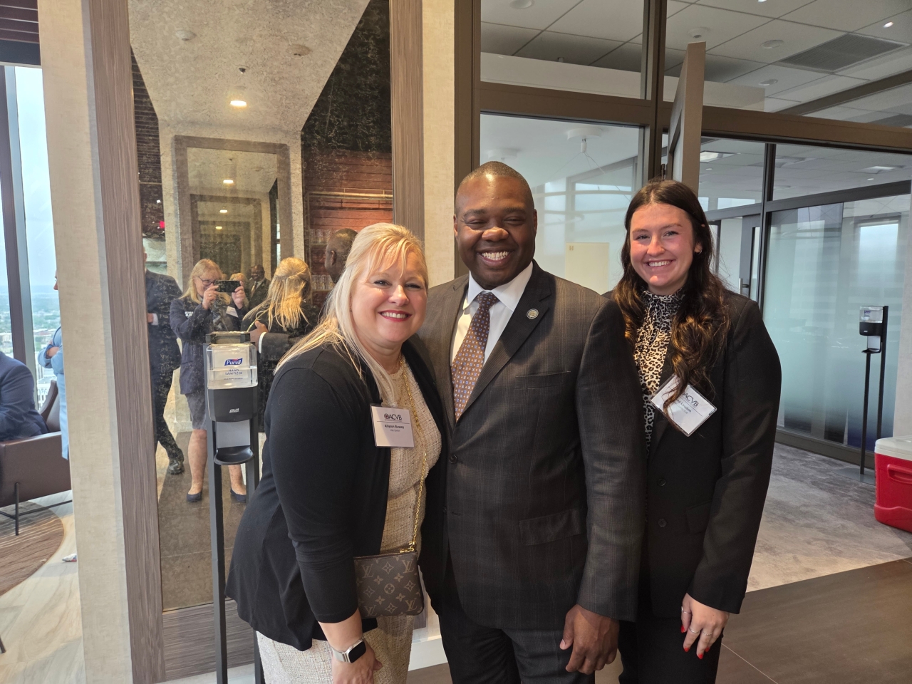 Rep. Rogers and Allyson Bussy (President and CEO of Visit Canton)