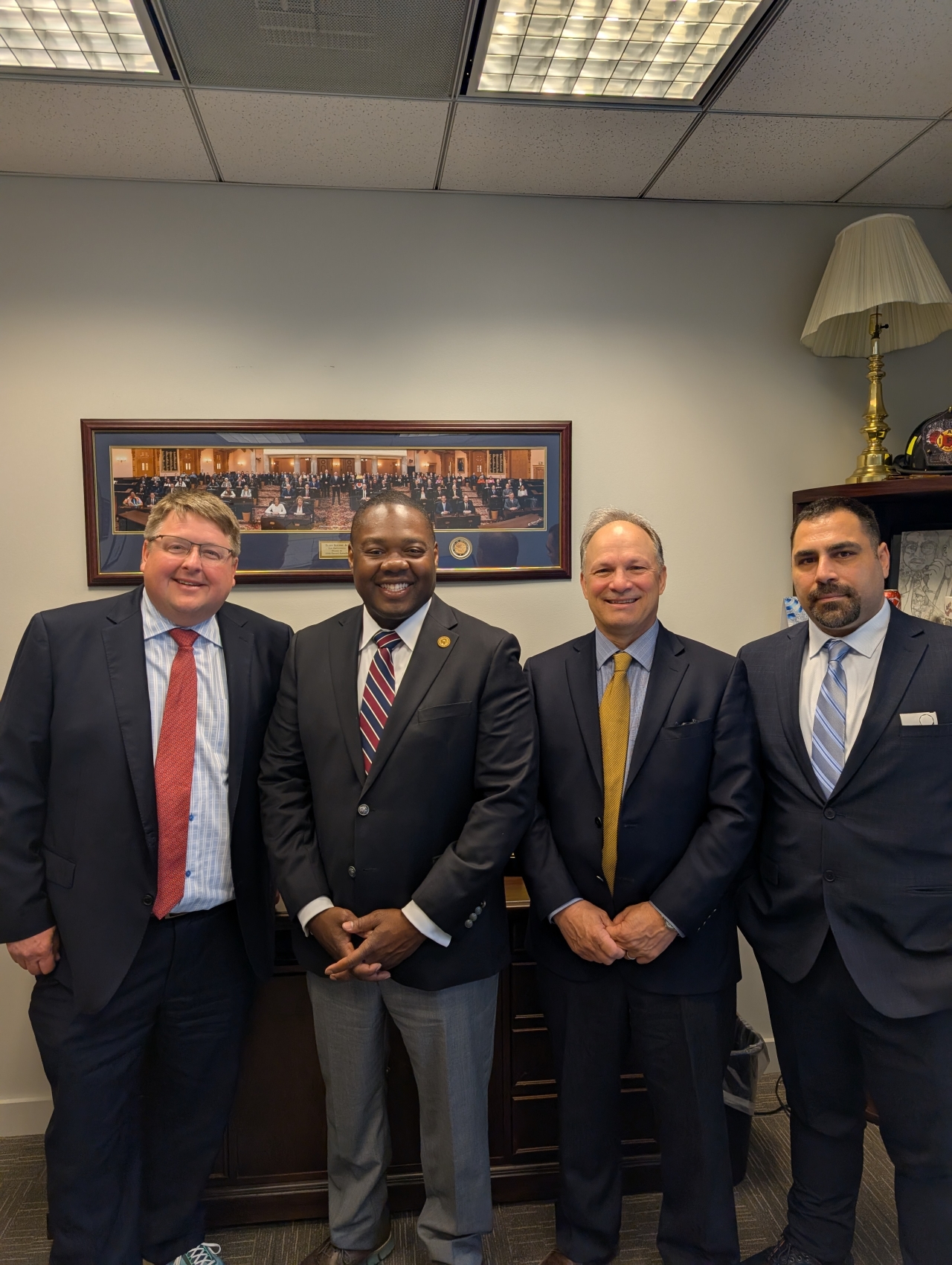 Rep. Rogers. with Holcim Concrete Corporate Leaders
