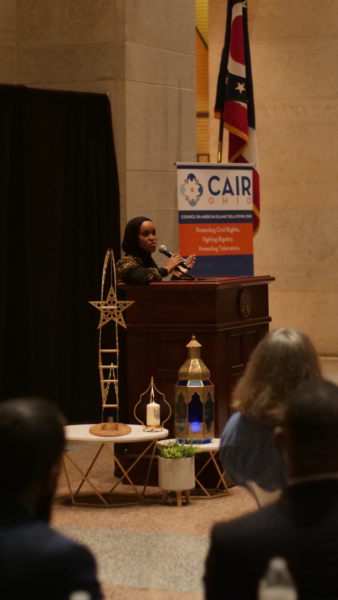 Rep. Munira Speaking at her iftar dinner at the Ohio Statehouse