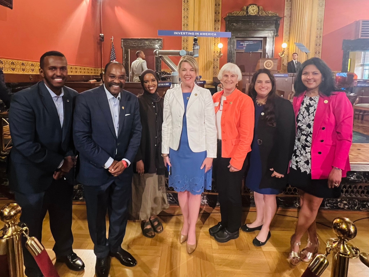 Rep. Somani attends an event with the Franklin County Delegation to hear Dr. Jill Biden speak on Ohio's strong partnerships with community colleges & local industries to train our workforce