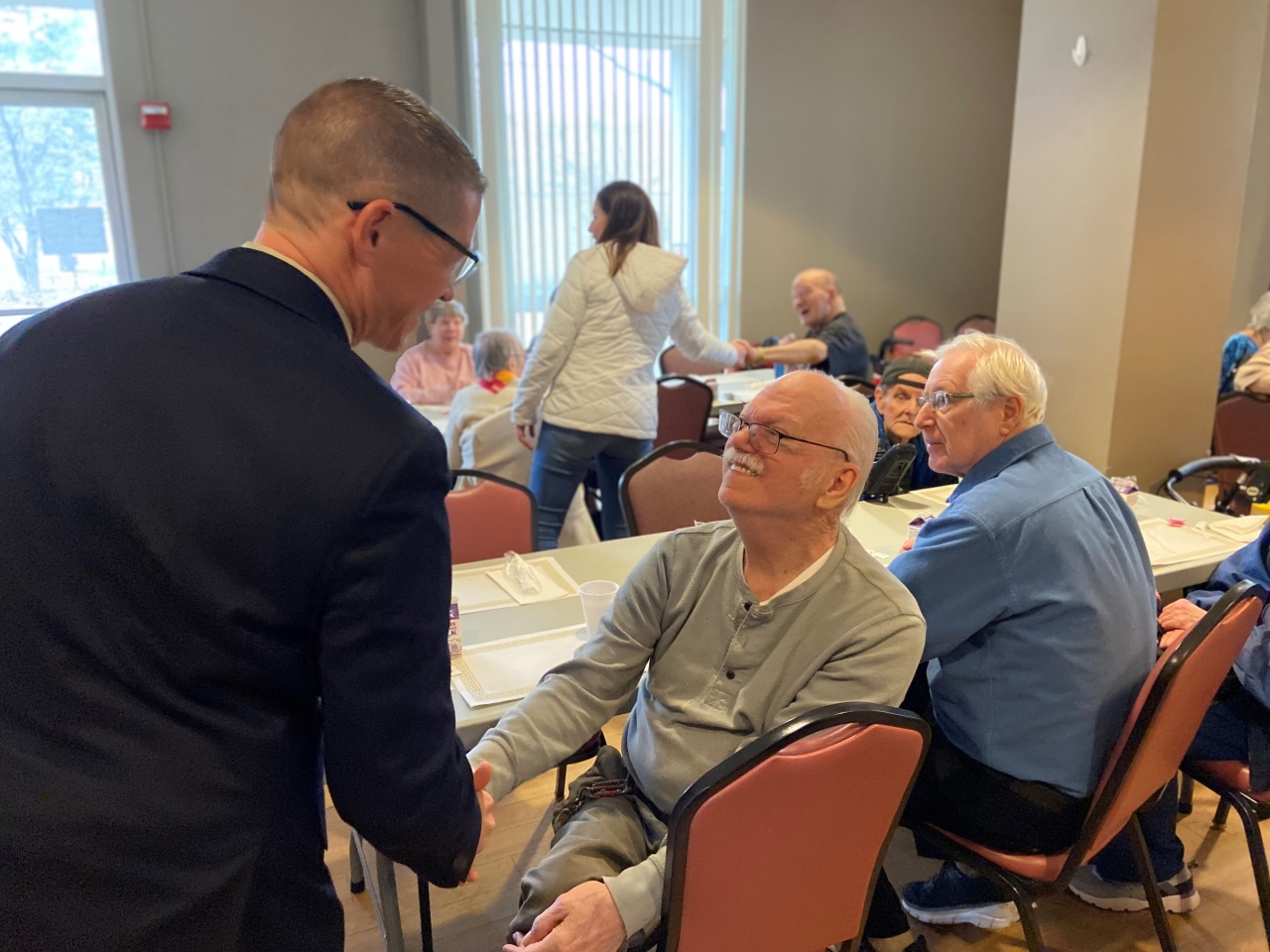Rep. Brennan meets the kind residents at Parma Heights Senior Center