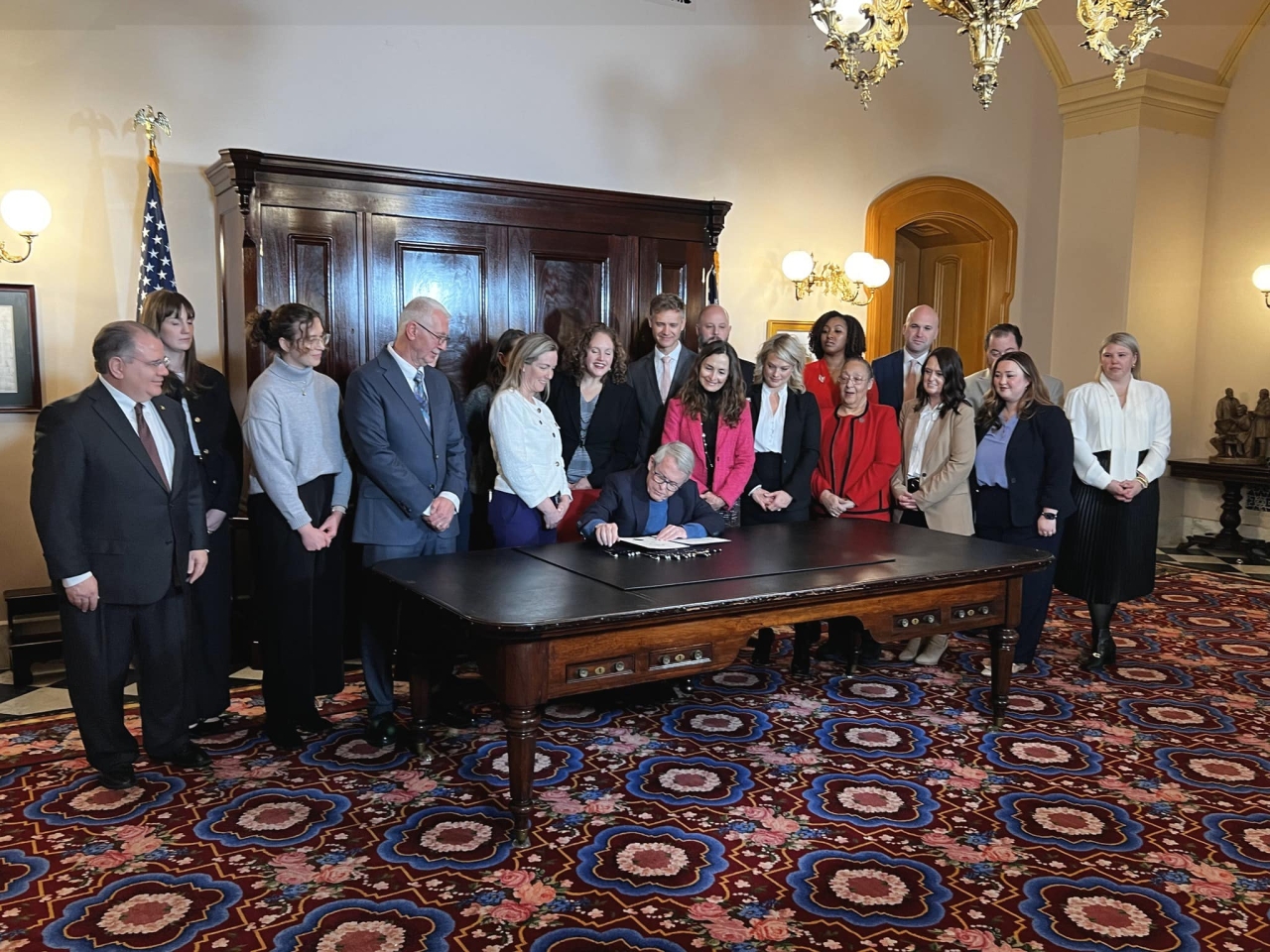 Jan 2025 - Bill signing for HB452 workplace violence prevention in healthcare settings bill