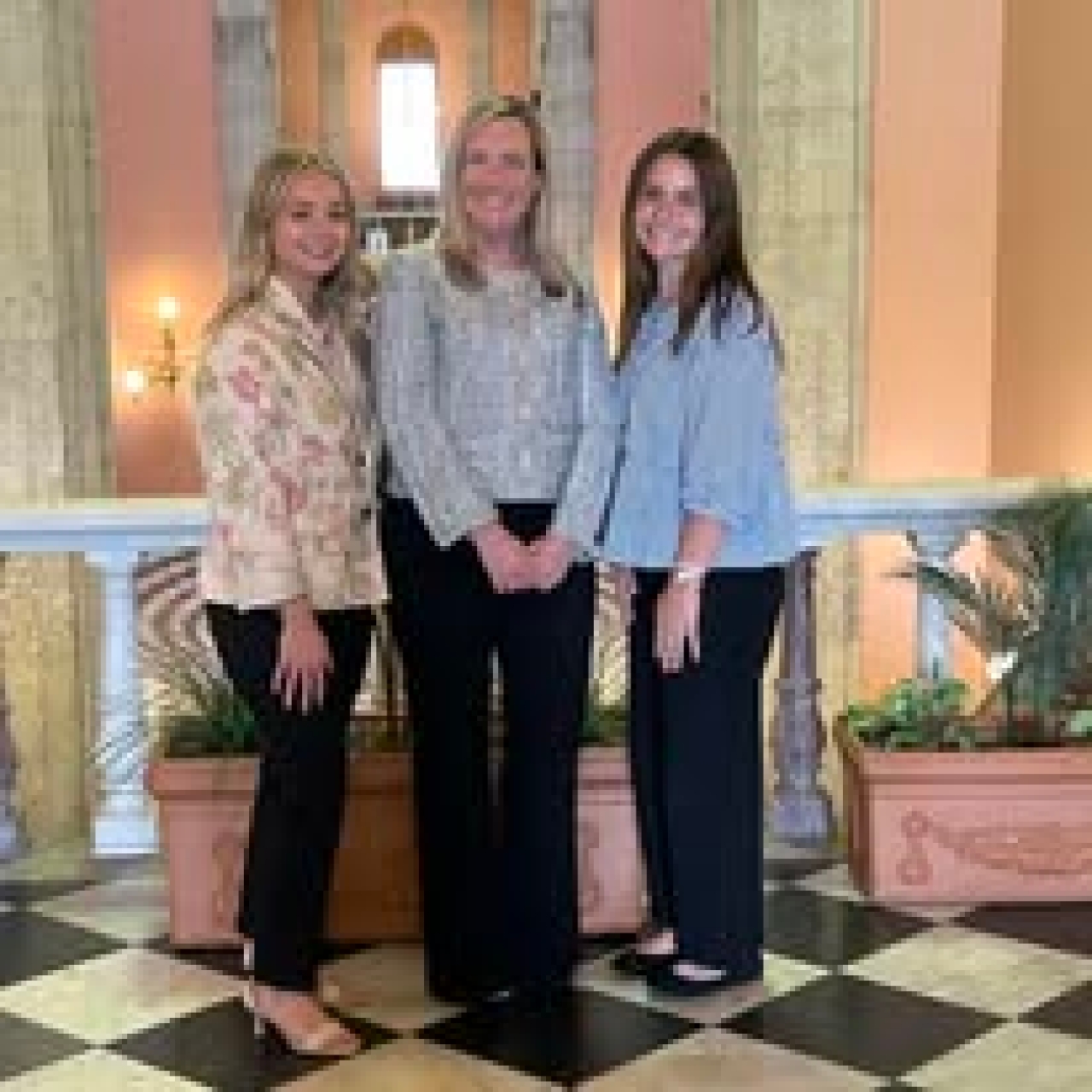 Rep Baker with Kent State nursing students