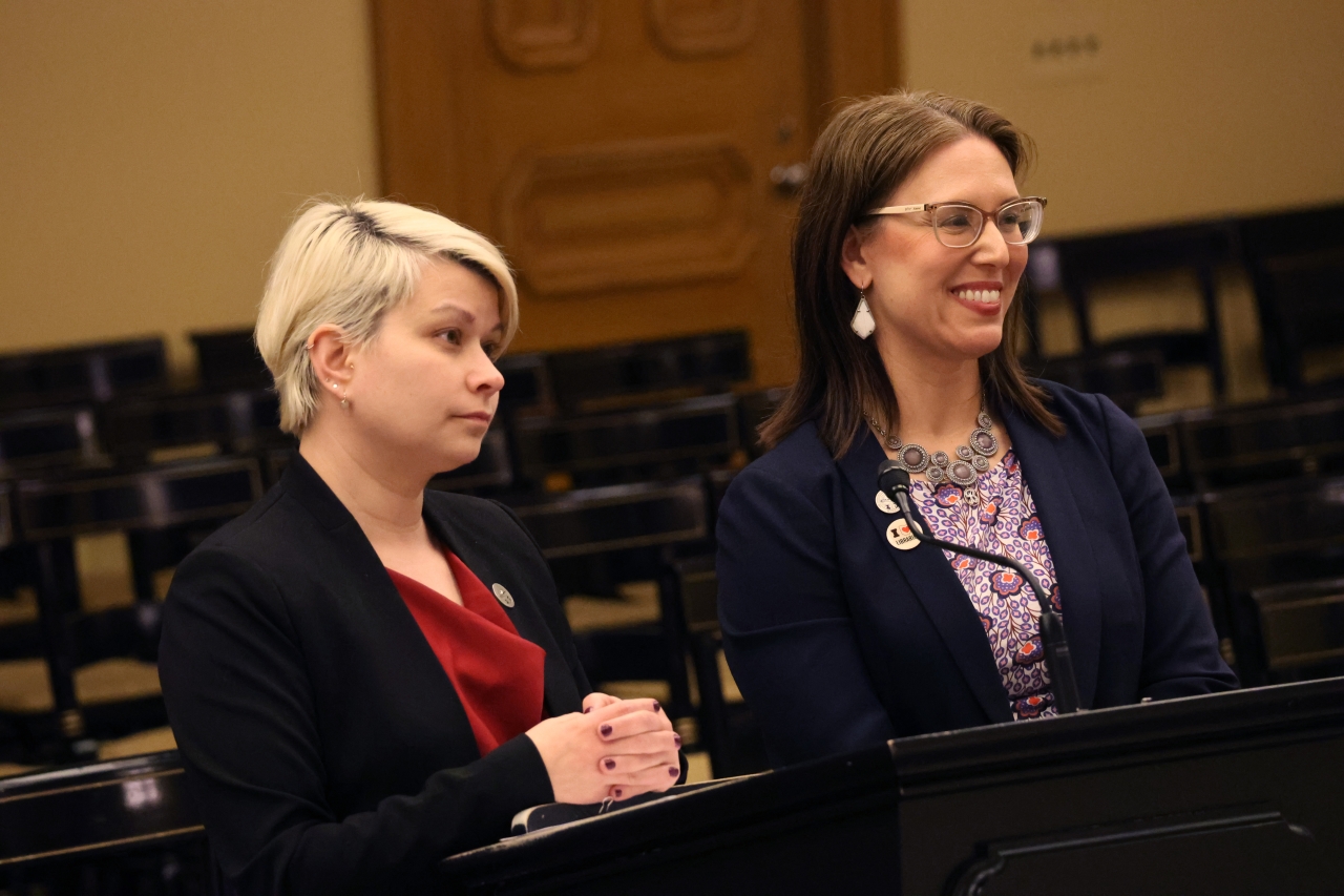 Rep. Brown Piccolantonio and Rep. Grim giving Sponsor Testimony for HB 467