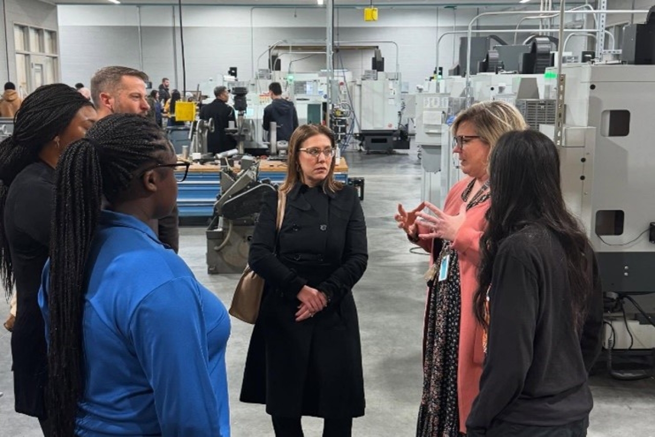 Rep. Brown Piccolantonio Visits Eastland Fairfield Career and Technical Schools.