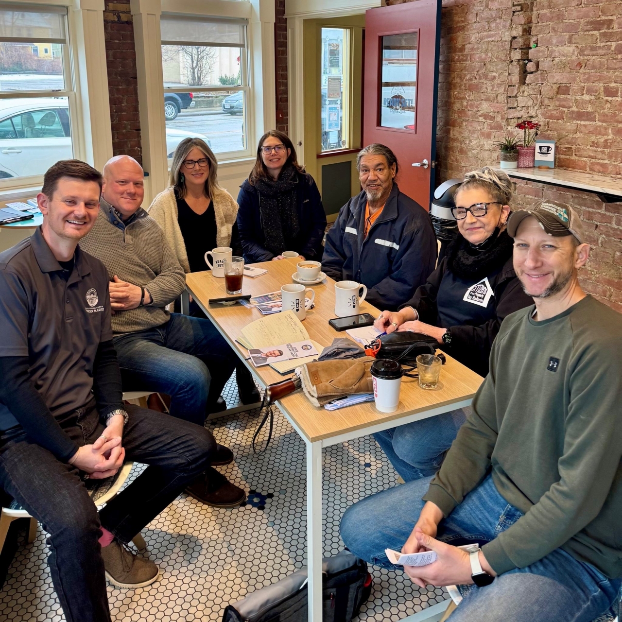 Before the end of his first month in office, Rep. Rader holds coffee office hours to hear concerns from the community.