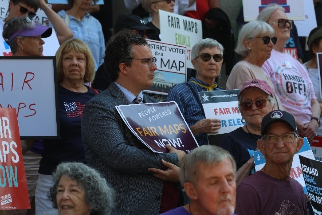 Rep. Glassburn attends Fair District Rally in support of fair and constitutional congressional district maps