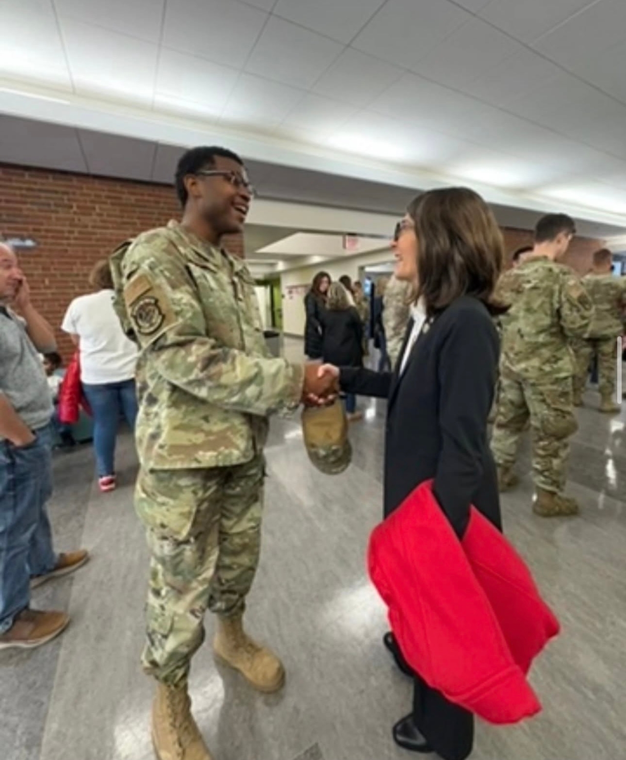 Representative Brownlee welcomes home deployed members of the 123rd Air Control Squadron based in Blue Ash