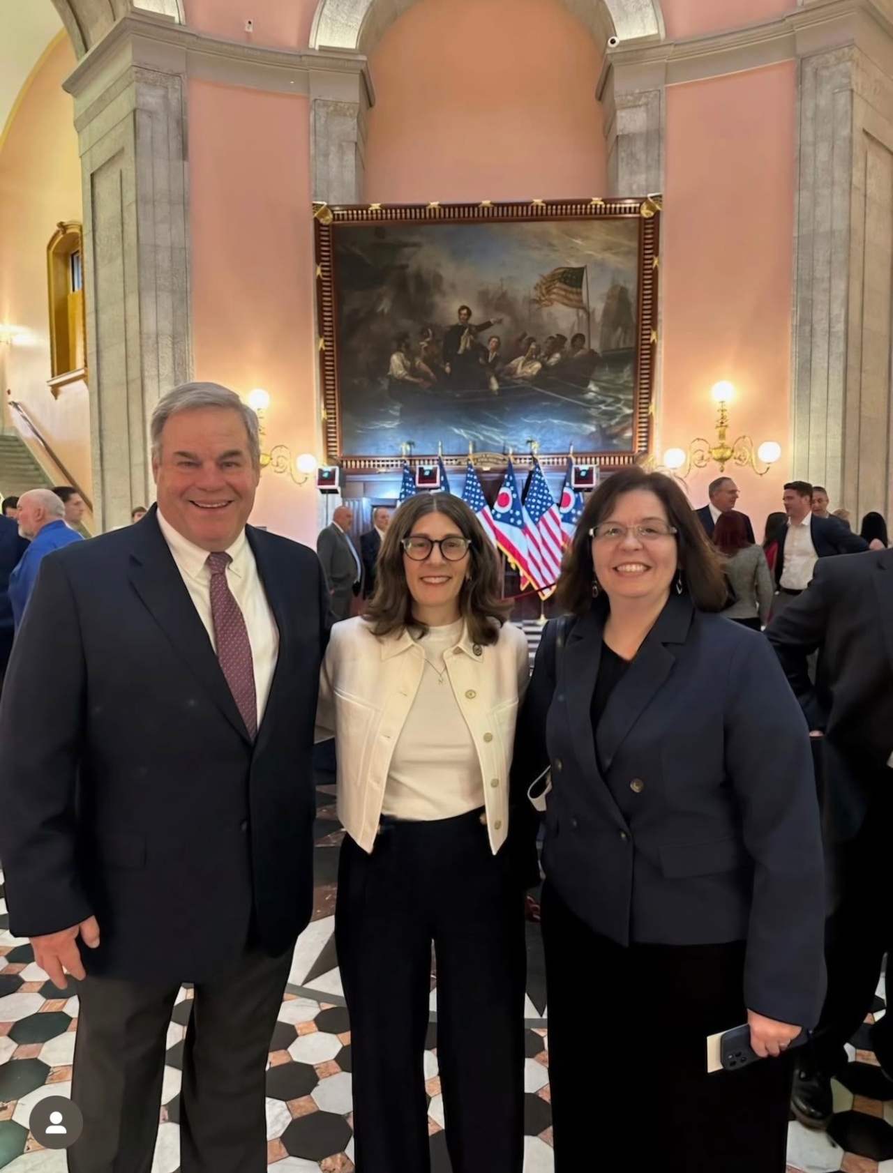 Representative Brownlee at the State of the State with Council Members Amy Thompson and Jim Friend