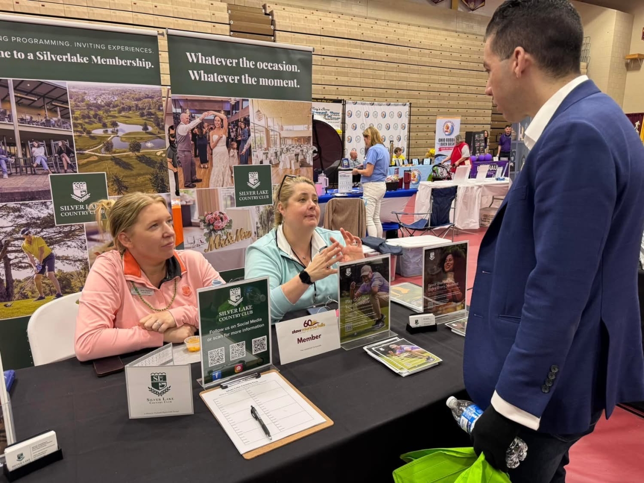 Rep. Hall attended the Stow-Munroe Falls Business and Community Expo at Stow Munroe Falls High School to speak with business owners and community members