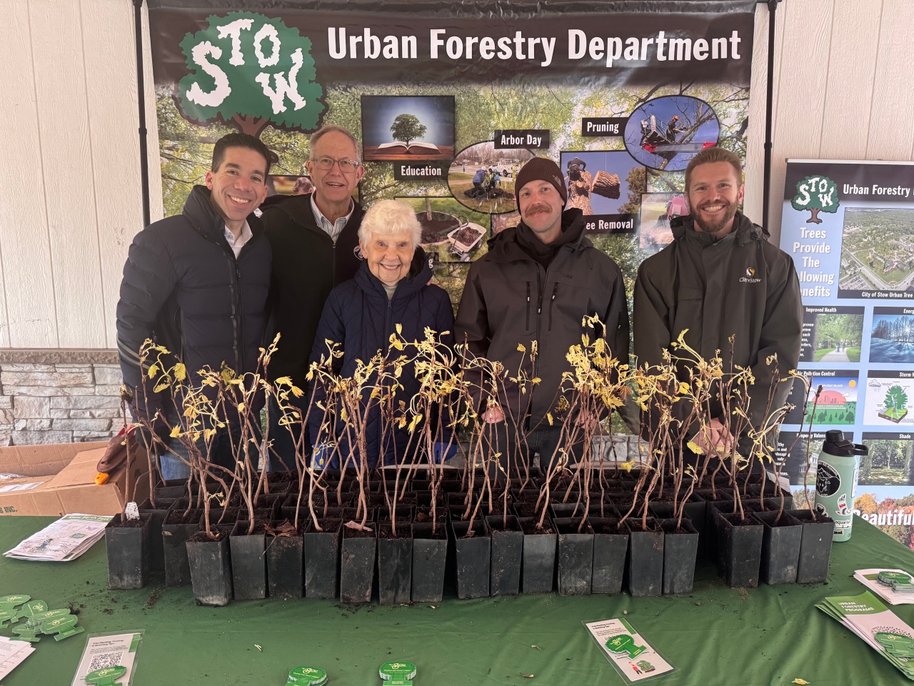 Rep. Hall celebrates Earth Day on April 26 at Adell Durbin Park in Stow with Mayor Pribonic, Councilman At-Large Herman, members of the city's Urban Forestry Department and Parks and Recreation