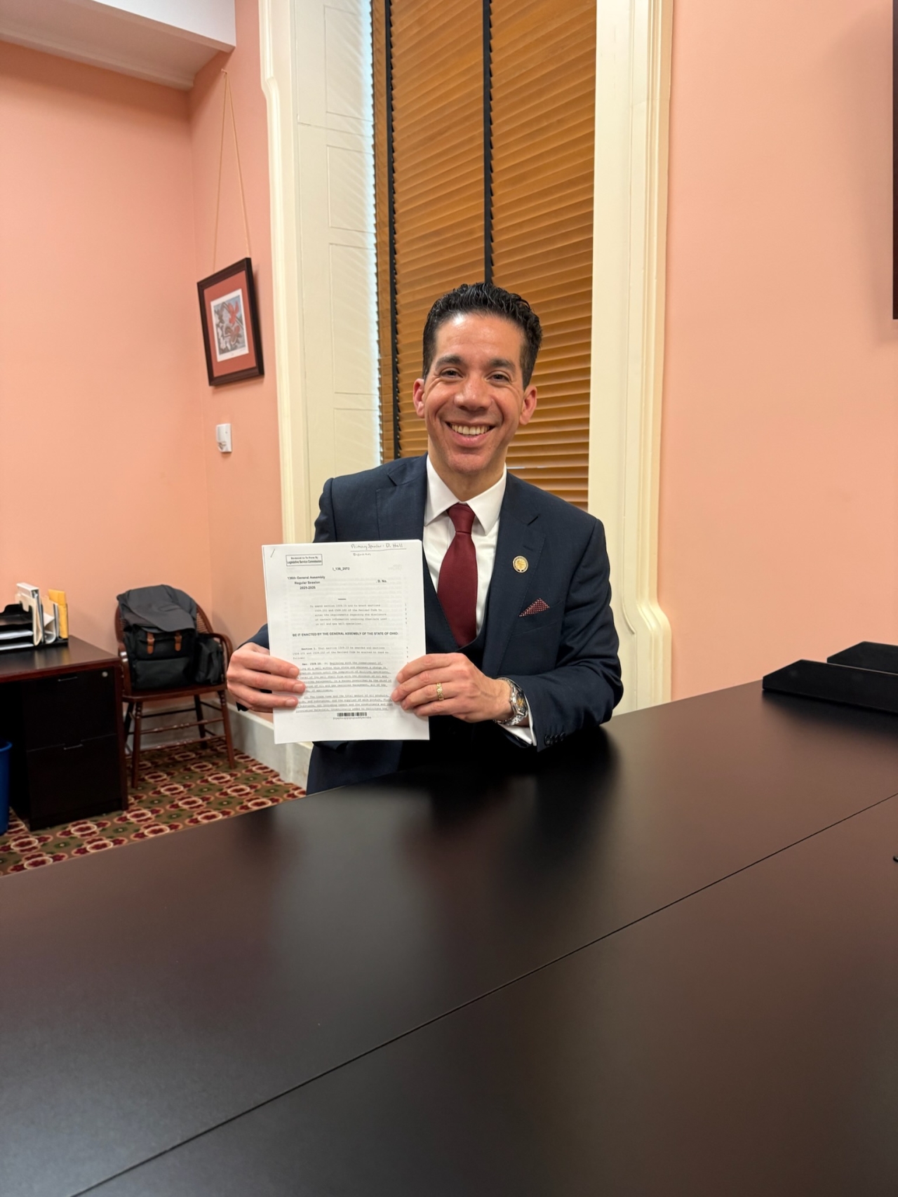 Rep. Hall introduces, House Bill 958, the Fracking Accountability and Chemical Transparency Act (the F.A.C.T. Act), which aims to improve transparency from the oil and gas industry.