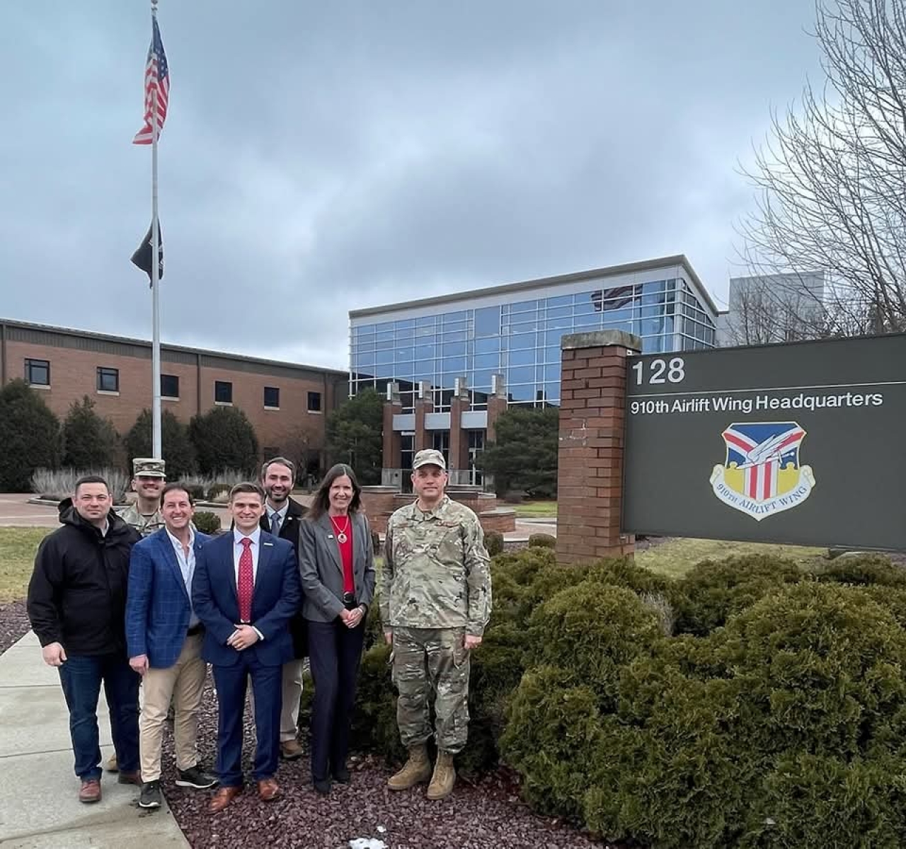 Rep David Thomas visited the Youngstown Air Reserve Station (YARS) alongside members of the Veterans and Military Development Committee