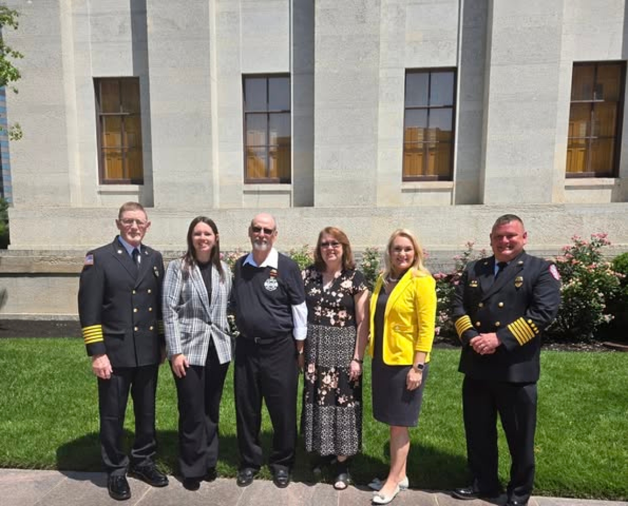 Reps. Craig and Miller welcomed the Wigal Family and Chief Adam Hory to testify on HB 132