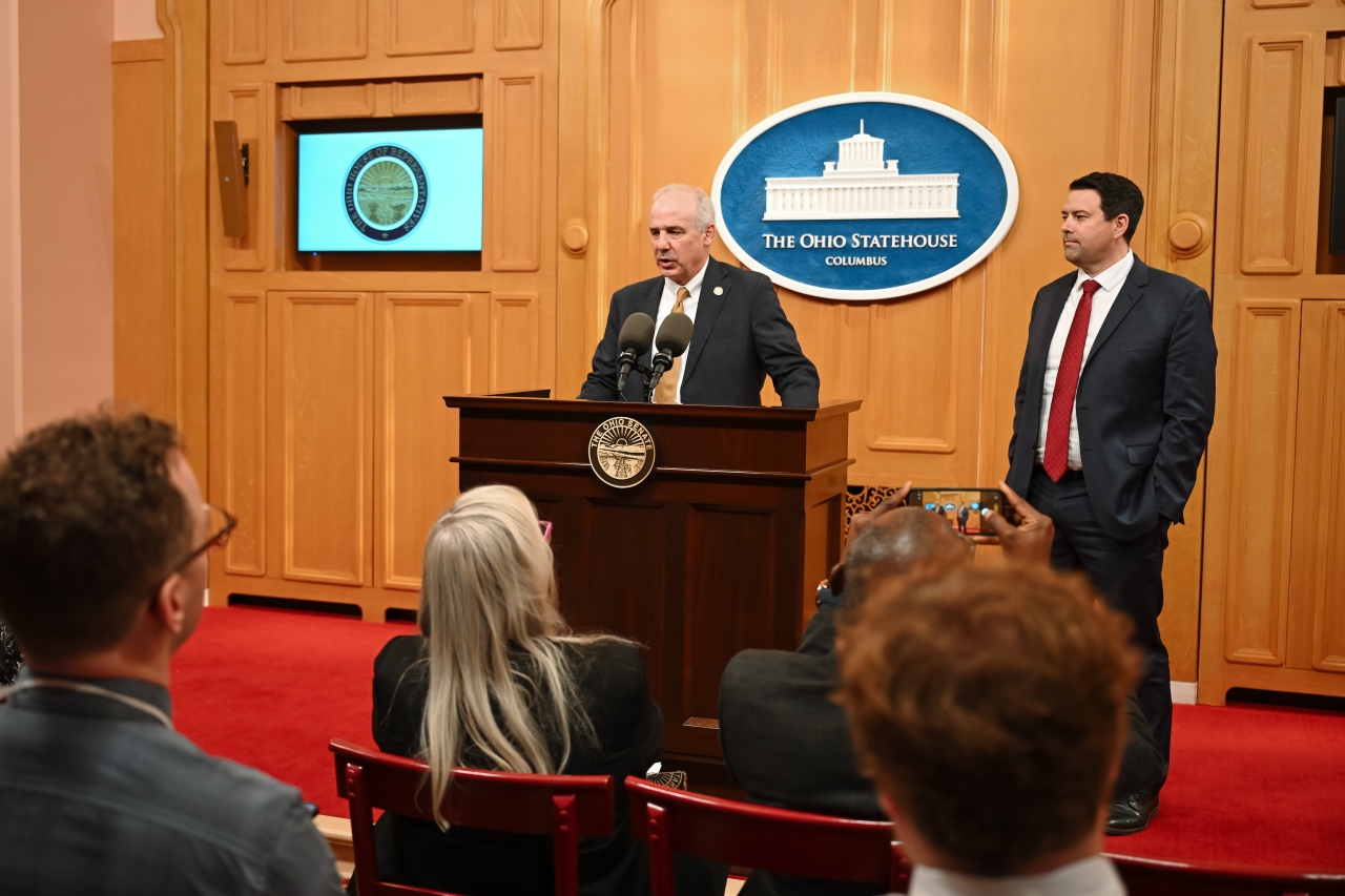 Speaker Huffman at Press Conference