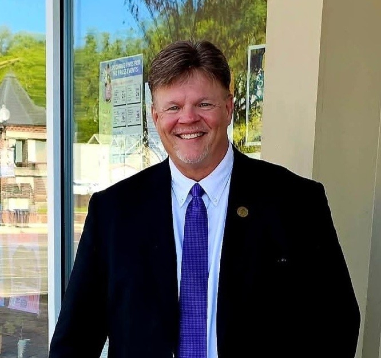 Rep. Ritter out in the district.