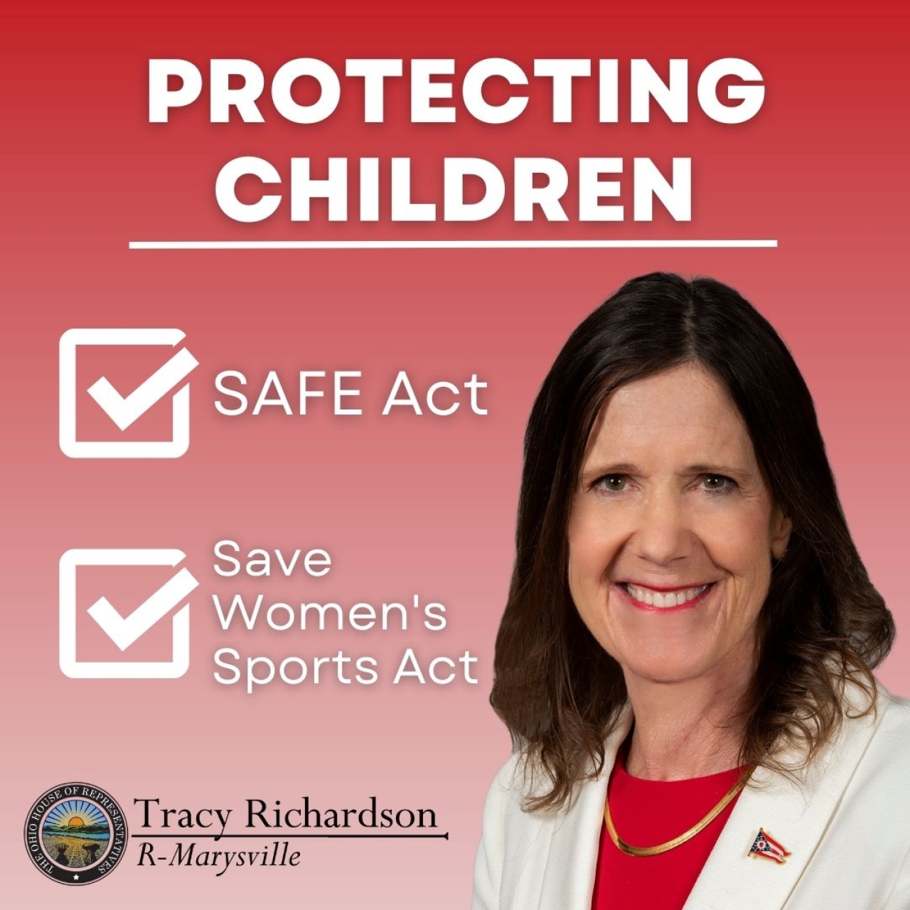 Richardson Helps SAFE Act, Save Women's Sports Act with House Vote