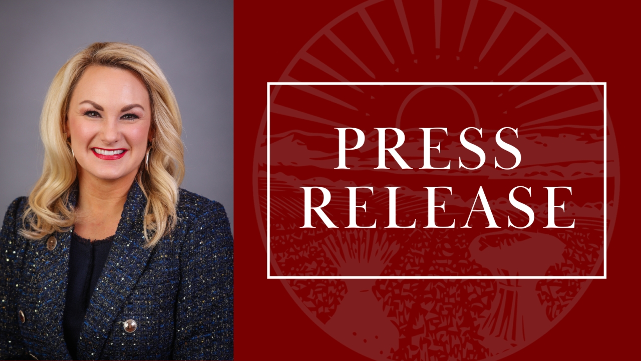 Image that says Press Release and includes a picture of Rep. Melanie Miller