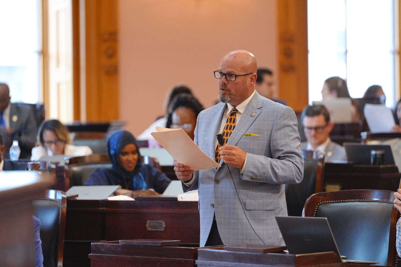 Rep. Moore giving a floor speech