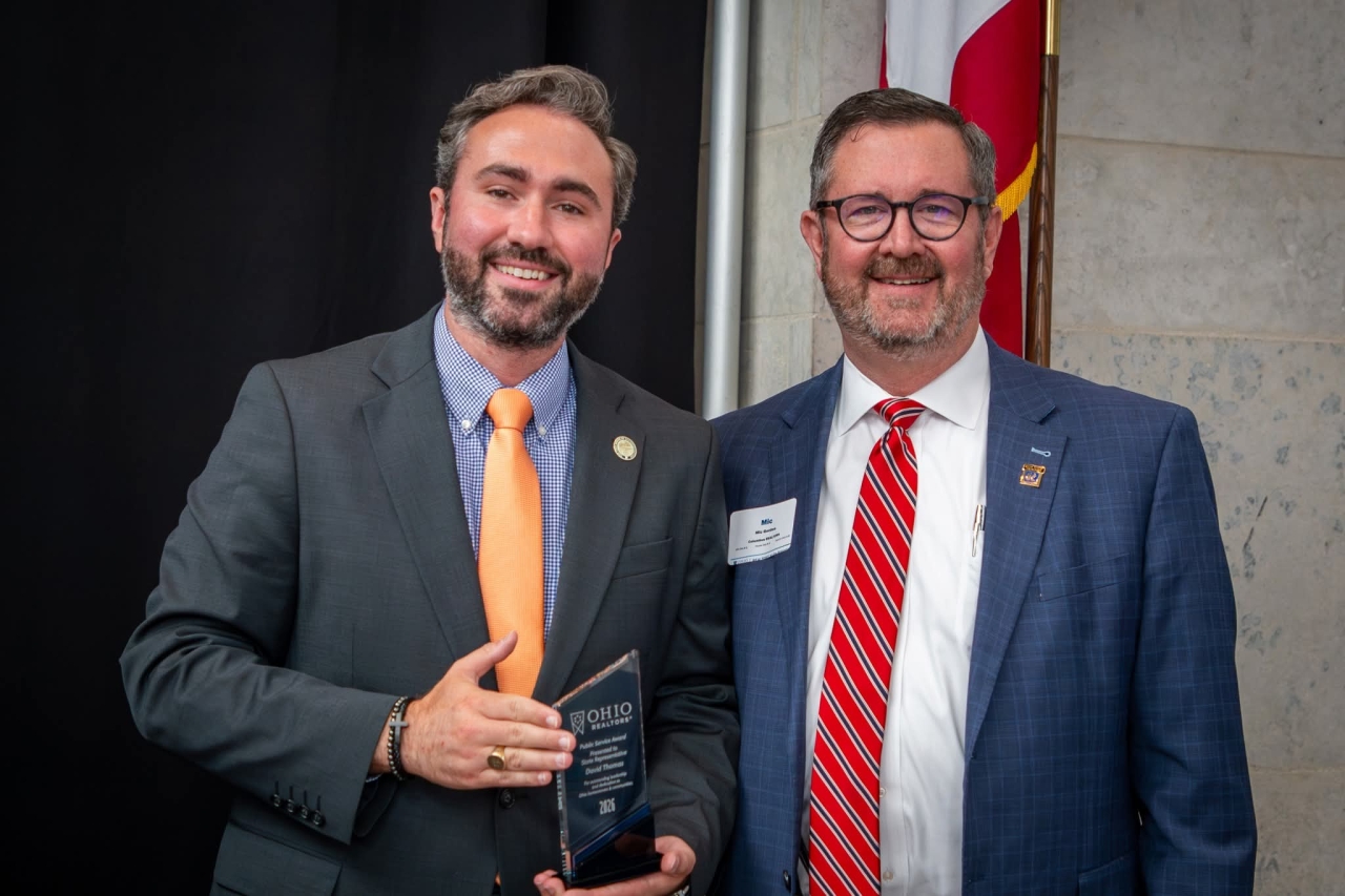 State Rep. Thomas Awarded Ohio REALTORS Public Service Award