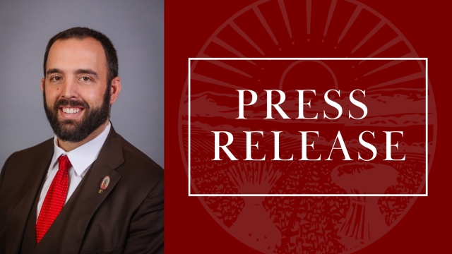 Image that says Press Release and includes a picture of Rep. Adam Mathews